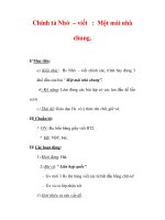 Giáo án Tiếng Việt lớp 3 : Tên bài dạy : Chính tả Nhớ viết : Một mái nhà chung. pps