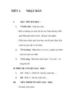 GIÁO ÁN LỊCH SỬ 11_TIẾT 1 potx