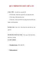 Giáo án Công nghệ lớp 6 : Tên bài dạy : QUY TRÌNH TỔ CHỨC BỮA ĂN pot