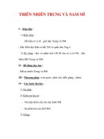 Giáo án ĐỊa lý lớp 7 : Tên bài dạy : THIÊN NHIÊN TRUNG VÀ NAM MĨ docx