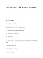 PHƯƠNG PHÁP LÀM BỆNH ÁN SẢN KHOA pps