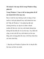 Mở nhanh 1 thư mục bất kì trong Windows bằng phím tắt pps