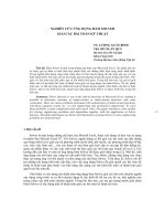 Báo cáo khoa học: 