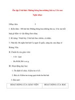 Giáo án lớp 5 môn Âm Nhạc: Ôn tập 2 bài hát: Những bông hoa những bài ca, Ước mơ Nghe nhạc pot