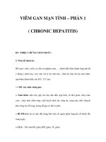 VIÊM GAN MẠN TÍNH – PHẦN 1 ( CHRONIC HEPATITIS) ppsx