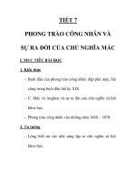Giáo án lịch sử 8_TIẾT 7 docx