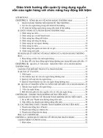 Giáo trình hướng dẫn quản lý ứng dụng nguồn vốn của ngân hàng với chức năng huy động tiết kiệm p1 docx