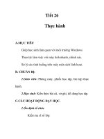 Giáo án tin học 7_ tiết 26 docx