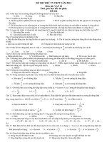 ĐỀ THI THỬ TN THPT NĂM 2011 Môn thi: VẬT LÍ - ĐỀ 006 doc