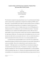 Analysis, Design and Performance Evaluation of Optical Fiber potx