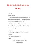 Giáo án Tiếng Việt lớp 3 : Tên bài dạy : Tập làm văn Kể lại một trận thi đấu thể thao. pot