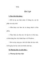 Giáo án tin học 6_ tiết 34 pps