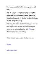 Tạo quang cảnh huyền bí với sương mù và ánh sáng ppsx