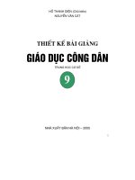 Thiế kế bài giảng giáo dục công dân 9 part 1 potx