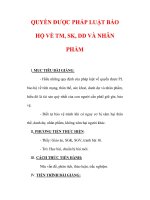 Giáo án Giáo dục công dân lớp 6 : Tên bài dạy : QUYỀN ĐƯỢC PHÁP LUẬT BẢO HỘ VỀ TM, SK, DD VÀ NHÂN PHẨM doc