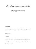 HÔN MÊ DO HẠ GLUCOSE HUYẾT (Hypoglycemia coma) doc