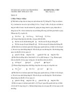 BÀI KIỂM TRA 1 TIẾT Môn: Vật lý 12 - Mã đề: 03 pot