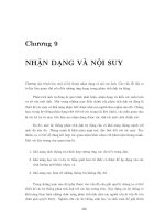 Xử lý ảnh số - Nhận dạng và nội suy part 1 docx