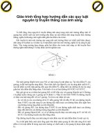 Giáo trình tổng hợp hướng dẫn các quy luật nguyên lý truyền thẳng của ánh sáng phần 1 pot