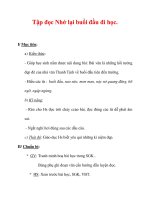 Giáo án Tiếng Việt lớp 3 : Tên bài dạy : Tập đọc Nhớ lại buổi đầu đi học. ppt