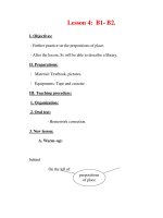 Giáo án Anh văn lớp 7 : Tên bài dạy : Lesson 4: B1- B2 pdf
