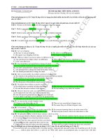 ĐỀ THI ĐẠI HỌC MÔN TIẾNG ANH SỐ 1 ppt