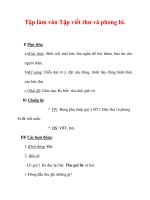 Giáo án Tiếng Việt lớp 3 : Tên bài dạy : Tập làm văn Tập viết thư và phong bì. ppsx