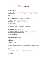 Giáo án Địa lý lớp 6 : Tên bài dạy : ÔN TẬP ĐẤT doc