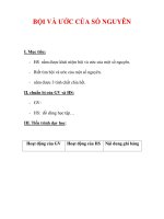 Giáo án môn Toán lớp 6 : Tên bài dạy : BỘI VÀ ƯỚC CỦA SỐ NGUYÊN ppsx