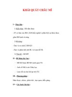Giáo án ĐỊa lý lớp 7 : Tên bài dạy : KHÁI QUÁT CHÂU MĨ doc