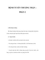 BỆNH TUYẾN THƯỢNG THẬN – PHẦN 2 doc