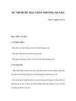 XỬ TRÍ BƯỚC ĐẦU CHẤN THƯƠNG SỌ NÃO ppsx