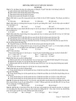 KIỂM TRA MÔN VẬT LÝ LỚP 12NC - MÃ ĐỀ: 209 doc