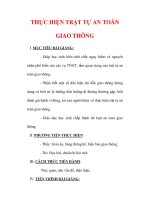 Giáo án Giáo dục công dân lớp 6 : Tên bài dạy : THỰC HIỆN TRẬT TỰ AN TOÀN GIAO THÔNG docx