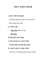 Giáo án tin học 9_ tiết 9 pptx