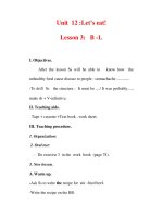 Giáo án Anh văn lớp 7 : Tên bài dạy : Unit 12 :Let’s eat! Lesson 3: B -1. potx