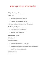 Giáo án Địa lý lớp 7 : Tên bài dạy : KHU VỰC TÂY VÀ TRUNG ÂU pot