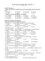 ĐỀ ÔN THI TỐT NGHIỆP THPT NĂM 2011 – C pptx