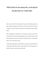 Thiết kế kiến trúc theo phong thủy, sự kết hợp hài hòa giữa kiến trúc và thiên nhiên pot