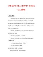 Giáo án Công nghệ lớp 6 : Tên bài dạy : SẮP XẾP ĐỒ ĐẠC HỢP LÝ TRONG GIA ĐÌNH potx