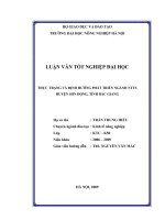 Thực trạng và định hướng phát triển ngành NTTS huyện sơn động tỉnh bắc giang