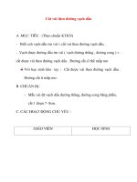 Giáo án môn Kỹ Thuật: Căt vải theo đường vạch dấu doc