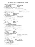 ĐỀ THI MẪU HSG CẤP TỈNH NĂM 2011 – ĐỀ 017 docx