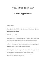 VIÊM RUỘT THỪA CẤP ( Acute Appendicitis) pptx