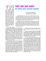 Báo cáo khoa học: 