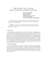 Báo cáo khoa học: 