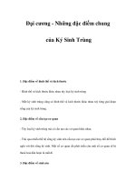 Đại cương - Những đặc điểm chung của Ký Sinh Trùng pptx