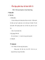 Giáo án Tiếng Việt lớp 3 : Tên bài dạy : Ôn tập giữa học kì hai (tiết 2) pdf