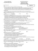 SỞ GD-ĐT BÌNH ĐỊNH Trường THPT Hùng Vương ĐỀ ÔN TẬP CHƯƠNG VI MÔN VẬT LÝ pptx