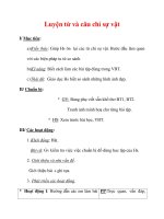 Giáo án Tiếng Việt lớp 3 : Tên bài dạy : Luyện từ và câu chỉ sự vật docx